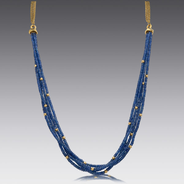 Baubles Rough Sapphire Beaded Necklace