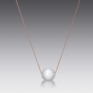 Venus Platinum Freshwater Pearl and Diamond Necklace