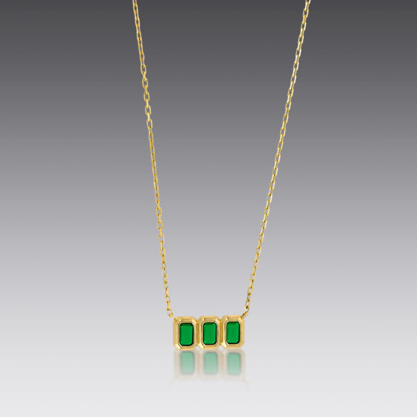 Andie Colombian Emerald Necklace