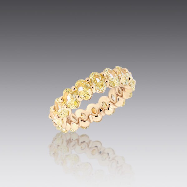 Helen Fancy Yellow Diamond Comfort Fit Ring