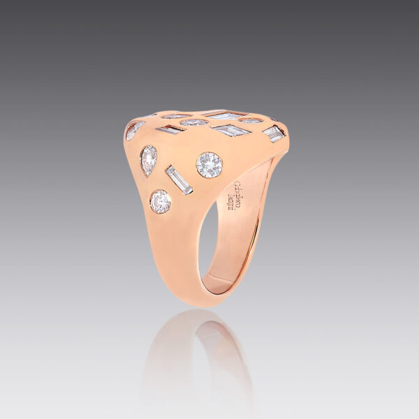 Jubilee Mixed Shape Diamond Pinky Ring
