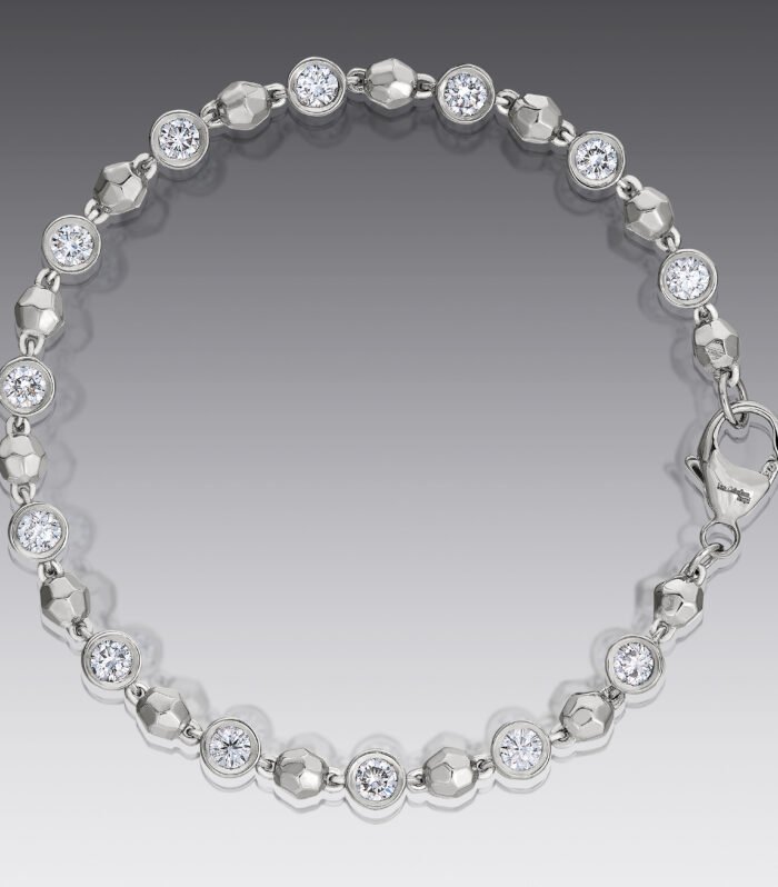 Baubles Bezel Set Diamond Bracelet