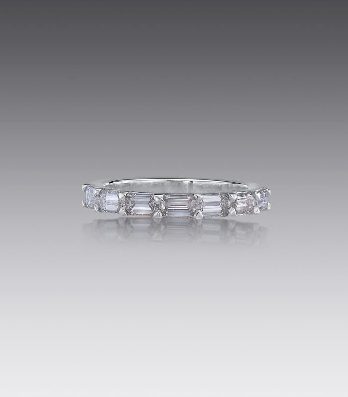 Block Diamond Stack Ring