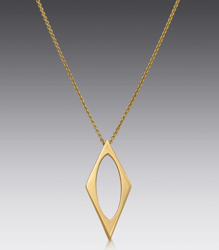 Edge Geometric Necklace