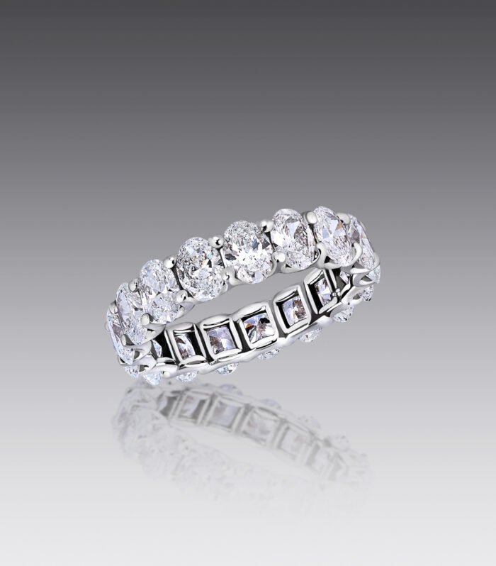 Sasha Oval Diamond Eternity Band
