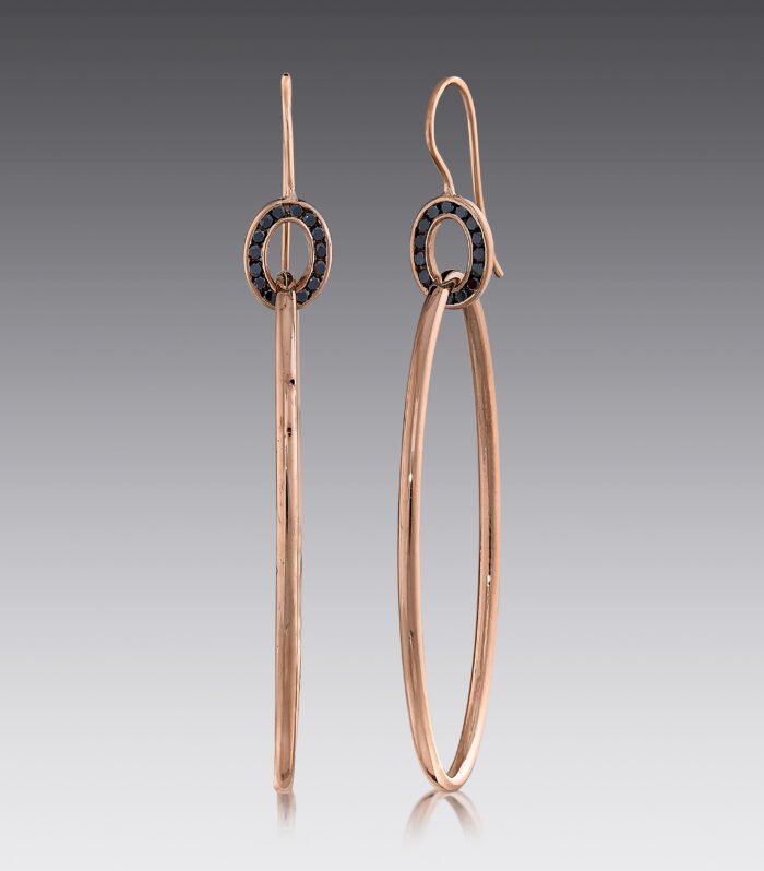 Deco Double Hoop Earrings