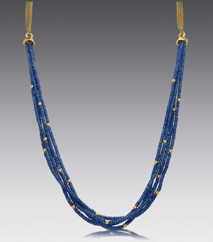 Baubles Rough Sapphire Beaded Necklace