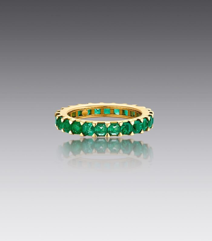 Audrey Emerald Stackable Ring