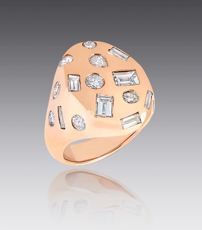 Jubilee Mixed Shape Diamond Pinky Ring